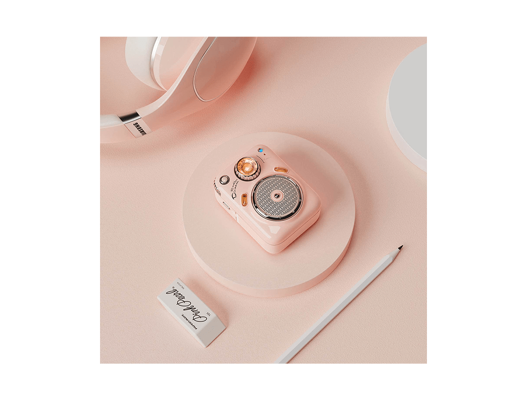 Divoom Beetles Mini Bluetooth Speaker with FM Radio,Cute Portable Outdoor Wireless Speaker - Pink in Qatar Divoom Beetles Mini Bluetooth Speaker with FM Radio,Cute Portable Outdoor Wireless Speaker - Pink in Qatar